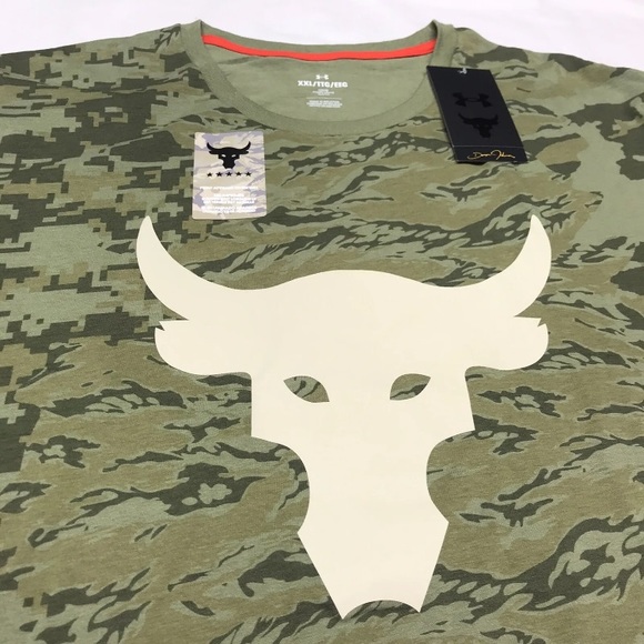 Under Armour Men's XXL Project Rock Veterans Day Show Your Work T-Shirt By Land - Picture 3 of 12